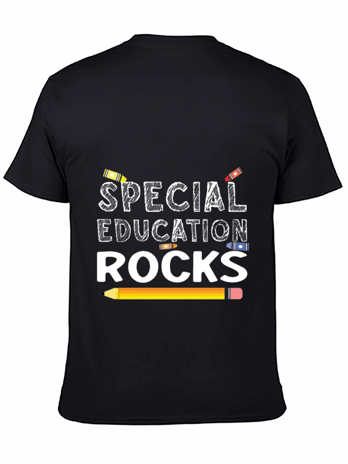 Camiseta Negra Educación Especial Rocks