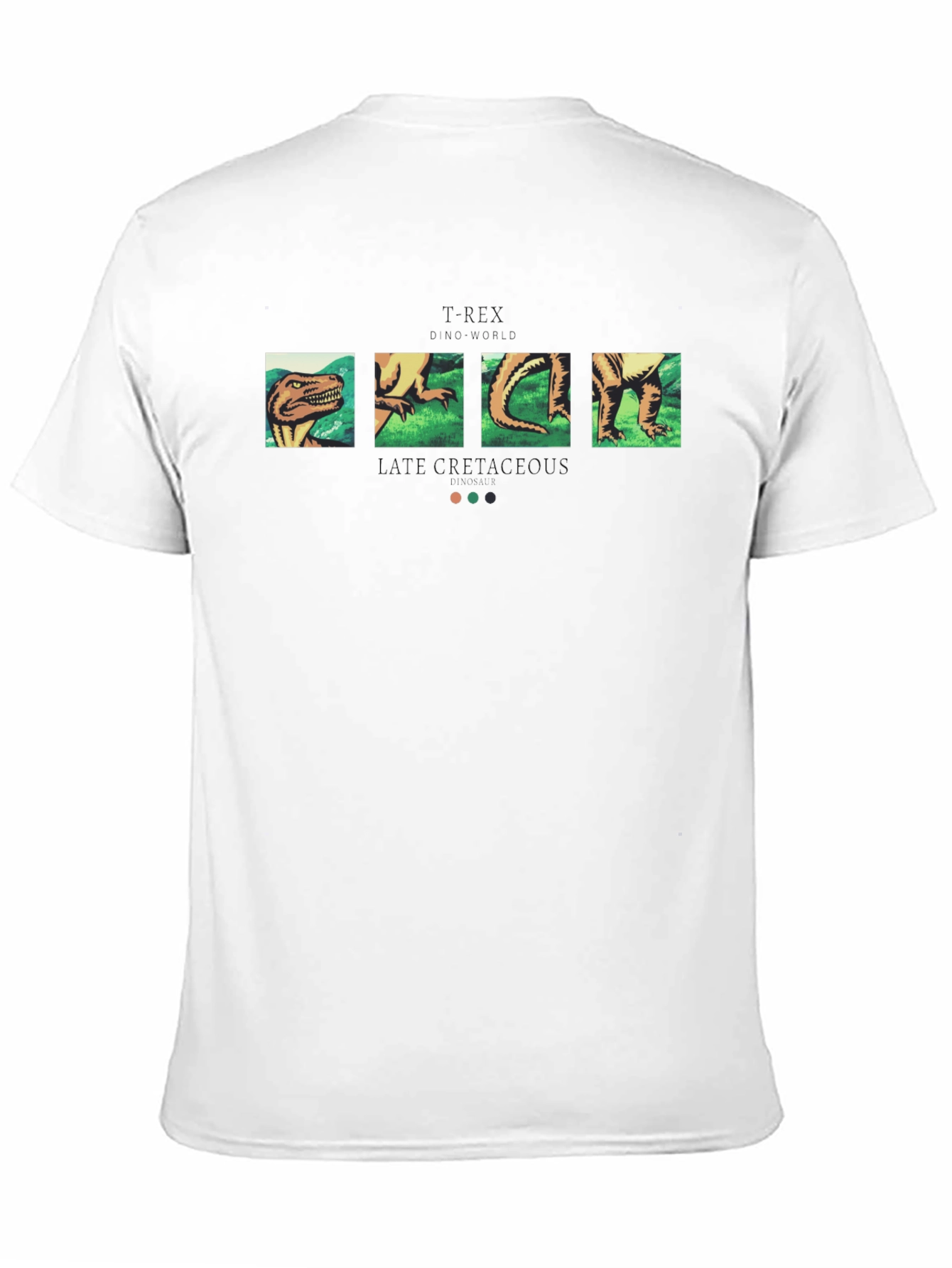 Camiseta Negra con Diseño de Dinosaurio T-Rex