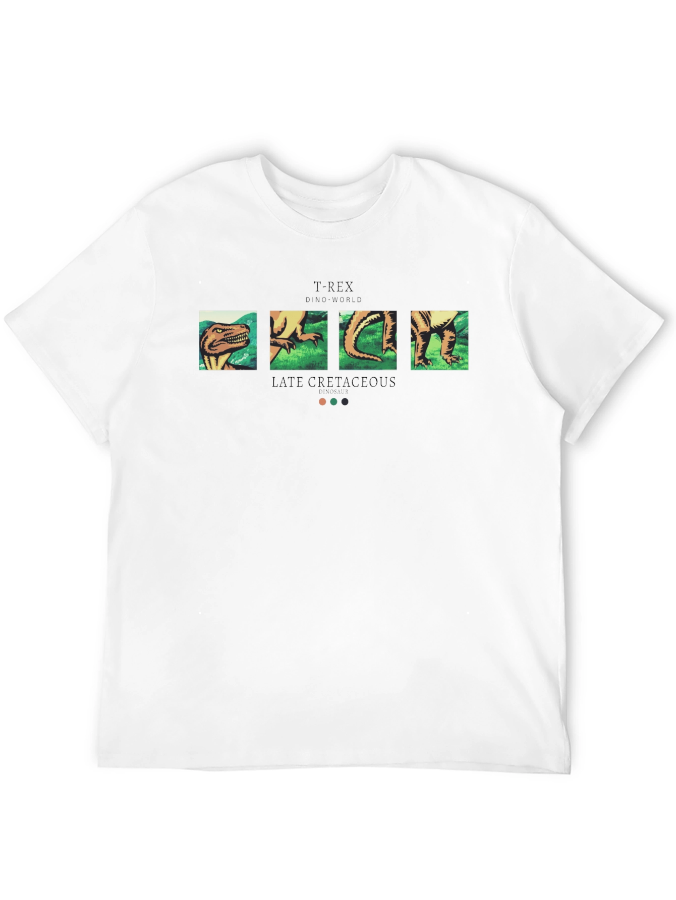 Camiseta Negra con Diseño de Dinosaurio T-Rex