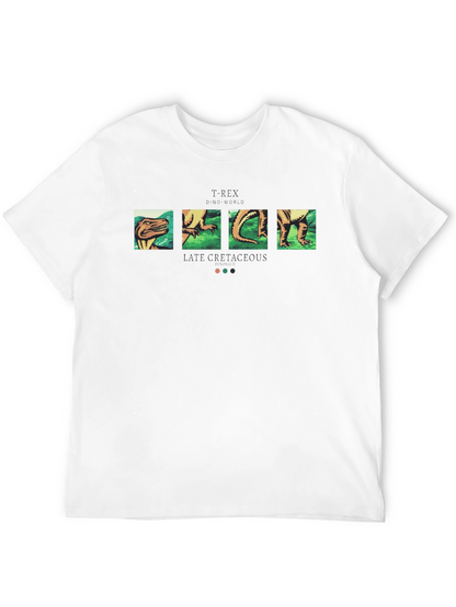 Camiseta Negra con Diseño de Dinosaurio T-Rex
