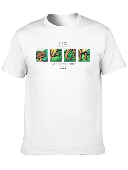 Camiseta Negra con Diseño de Dinosaurio T-Rex