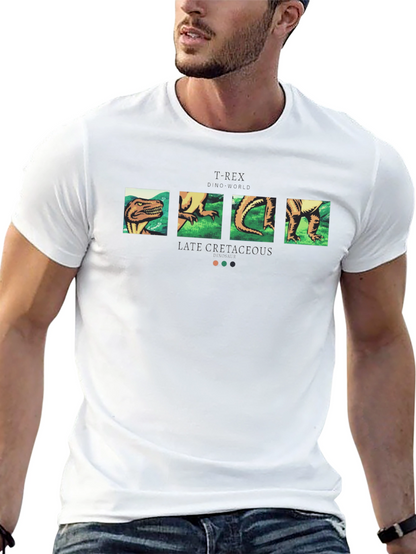 Camiseta Negra con Diseño de Dinosaurio T-Rex