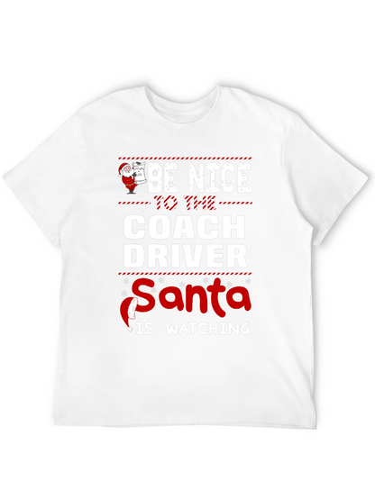 Camiseta Navideña Conductor de Autobús