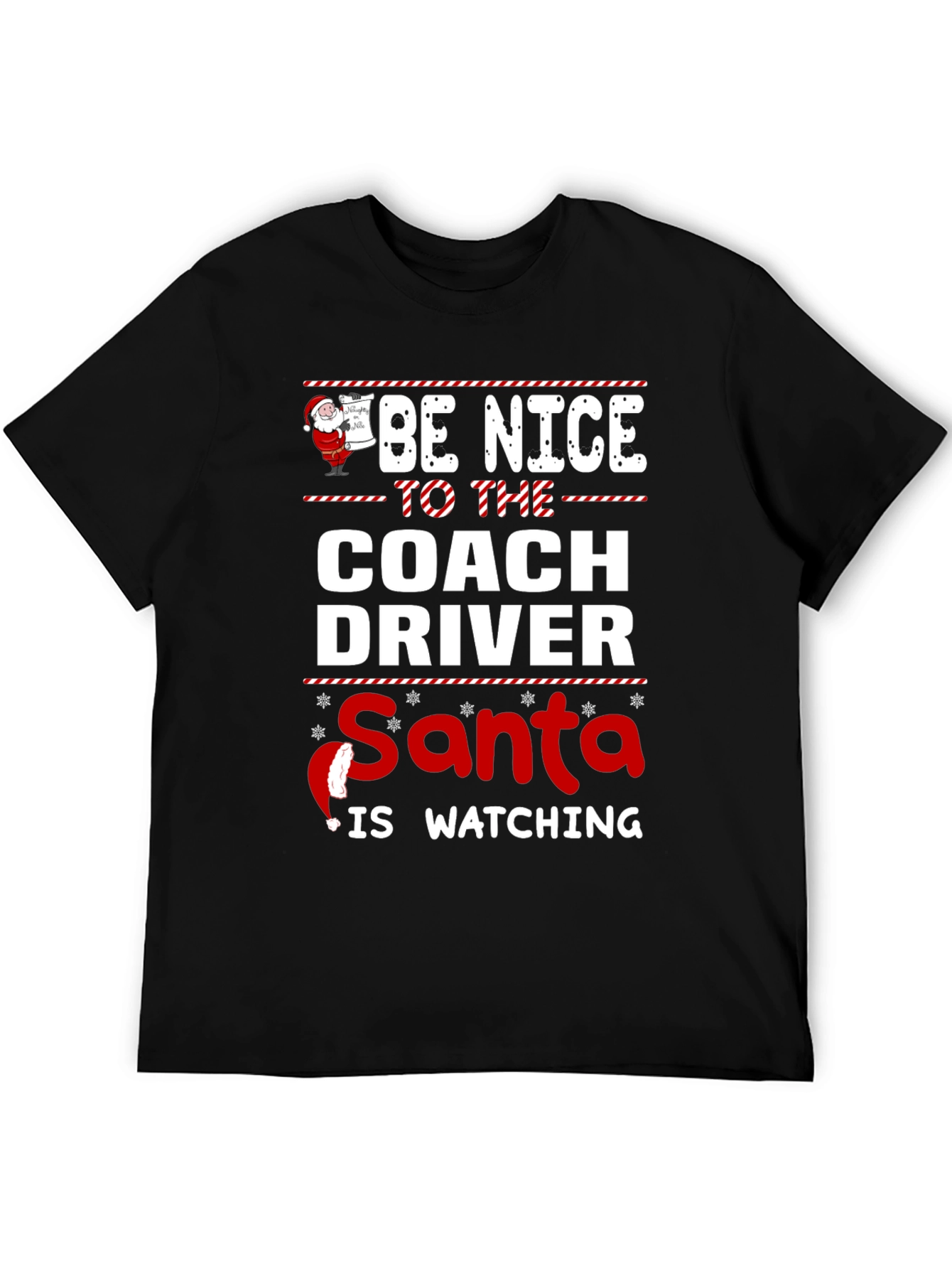 Camiseta Navideña Conductor de Autobús