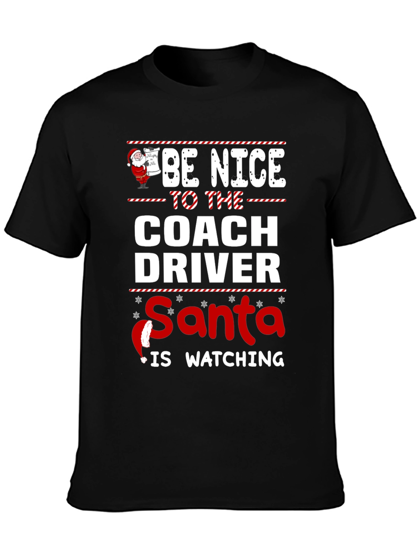 Camiseta Navideña Conductor de Autobús