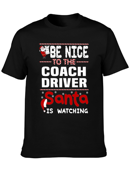 Camiseta Navideña Conductor de Autobús