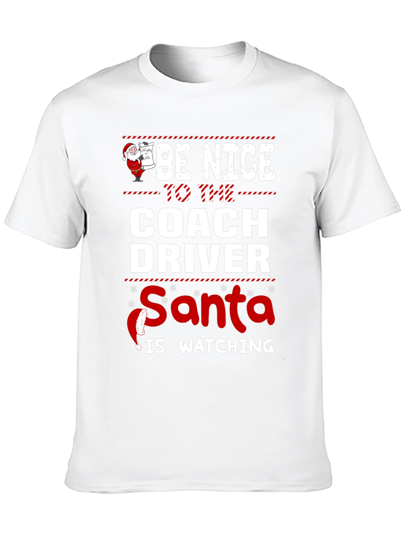 Camiseta Navideña Conductor de Autobús