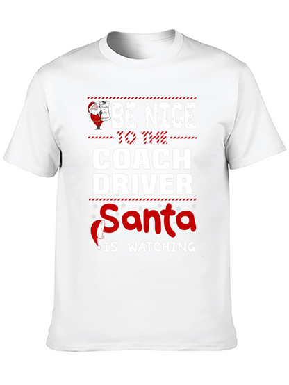 Camiseta Navideña Conductor de Autobús