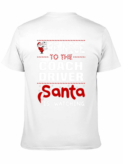 Camiseta Navideña Conductor de Autobús