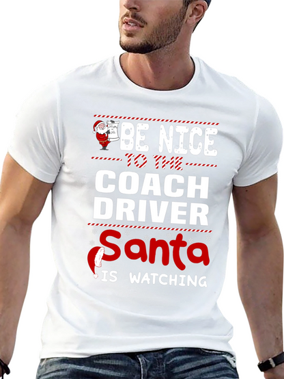 Camiseta Navideña Conductor de Autobús