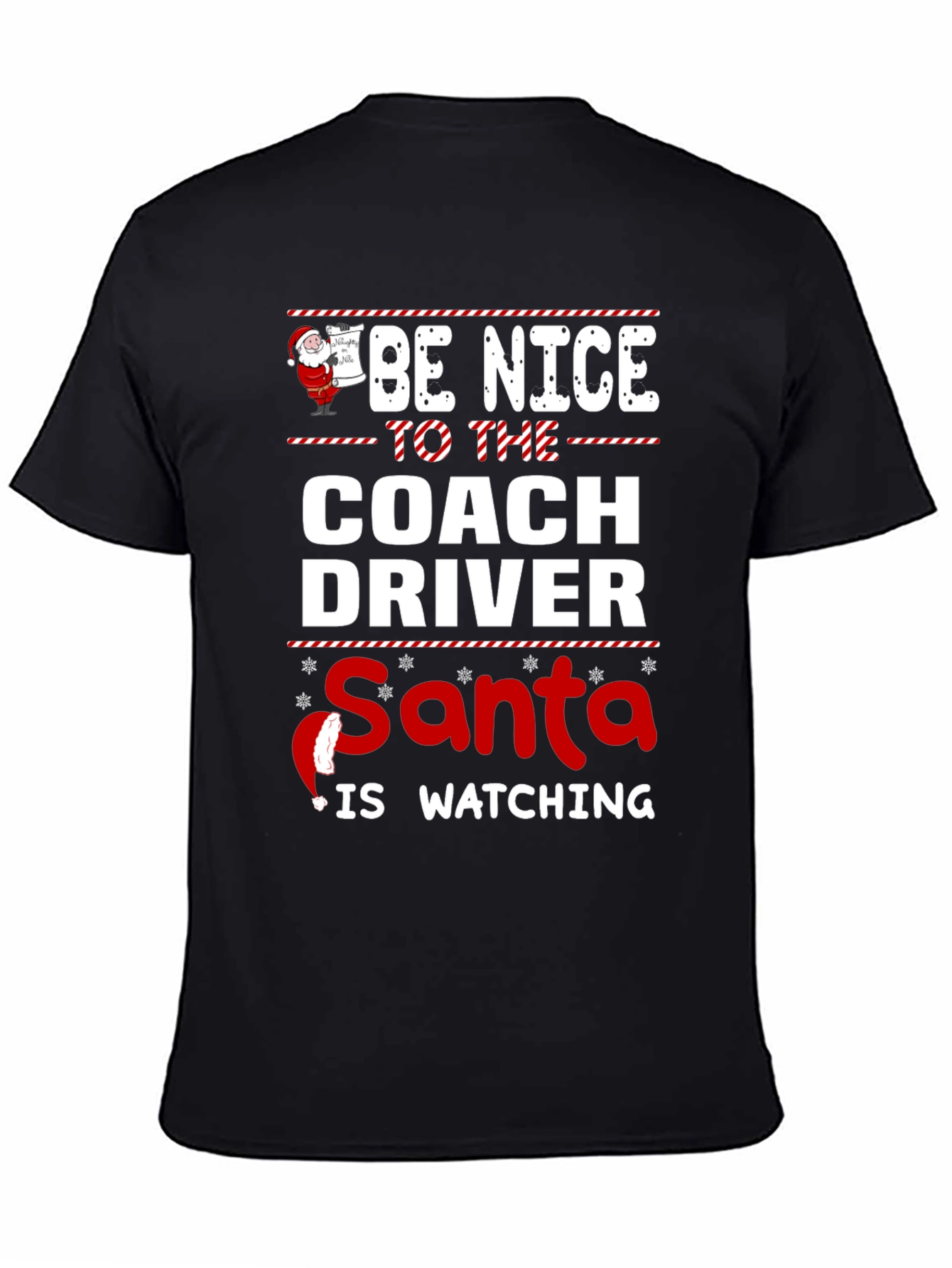 Camiseta Navideña Conductor de Autobús