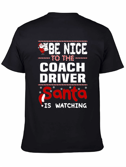 Camiseta Navideña Conductor de Autobús