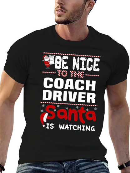 Camiseta Navideña Conductor de Autobús