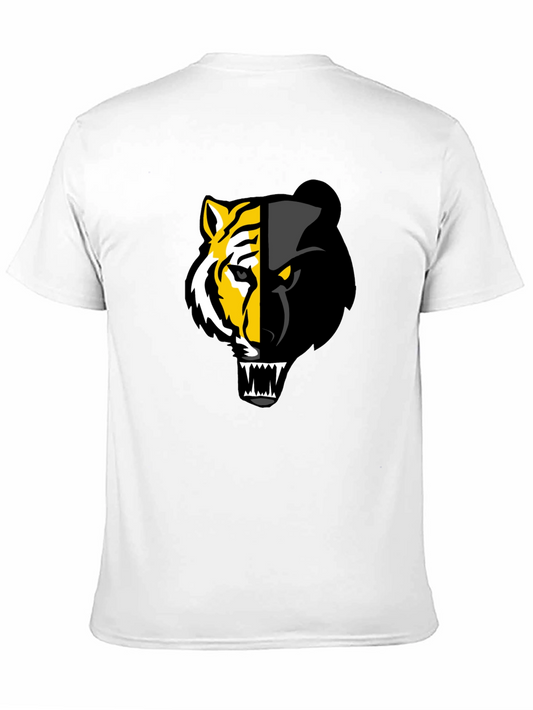 Camiseta Negra: Tigre y Pantera Fusionados