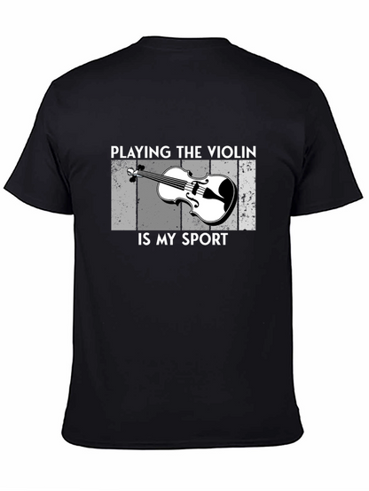 Camiseta Negra Playing the Violin is My Sport