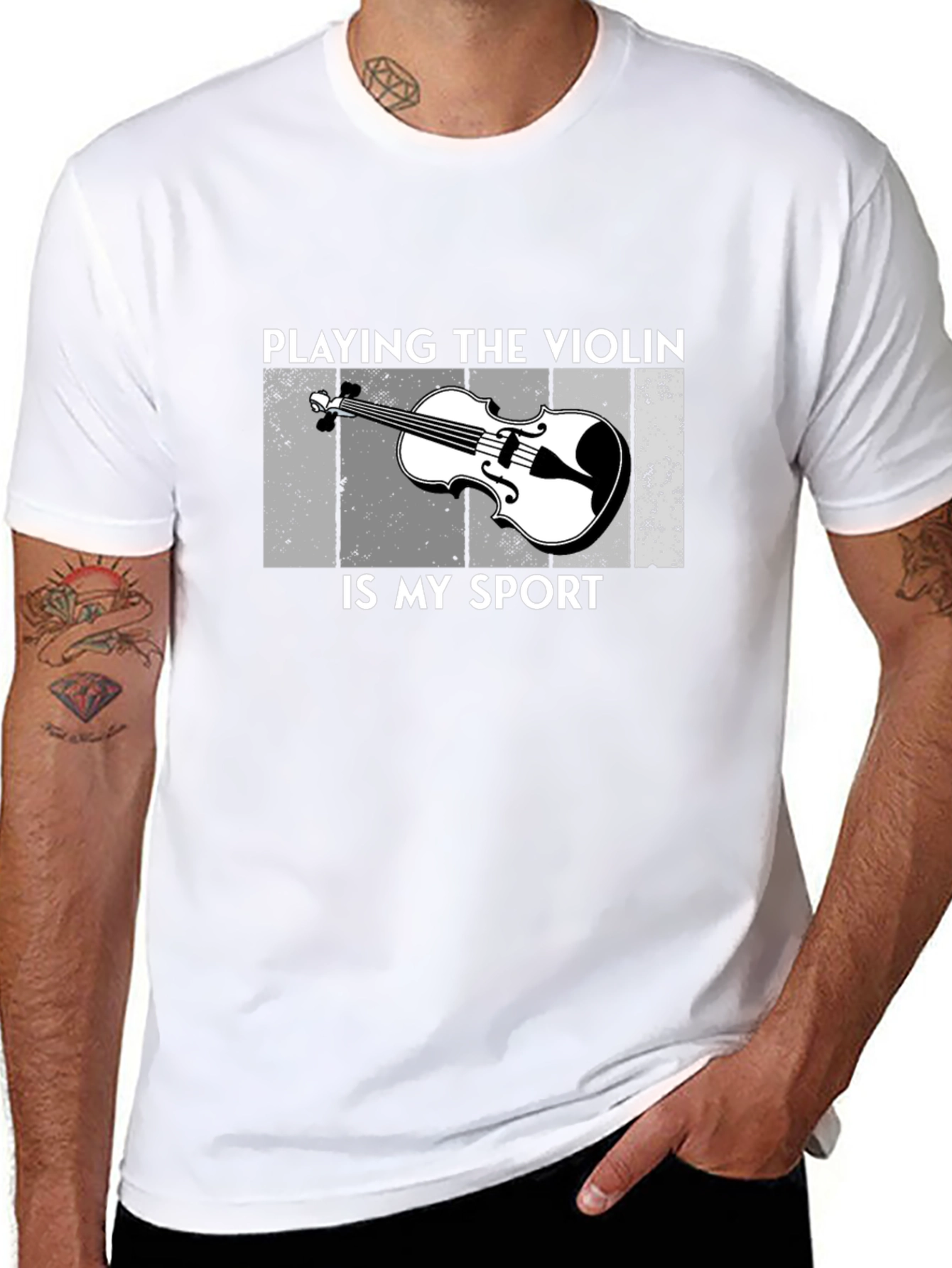 Camiseta Negra Playing the Violin is My Sport