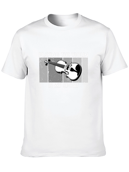 Camiseta Negra Playing the Violin is My Sport