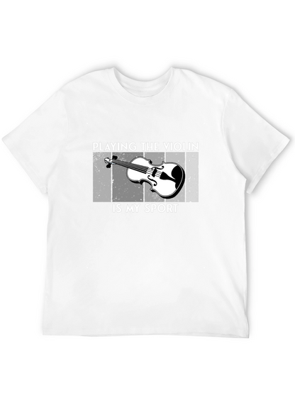 Camiseta Negra Playing the Violin is My Sport