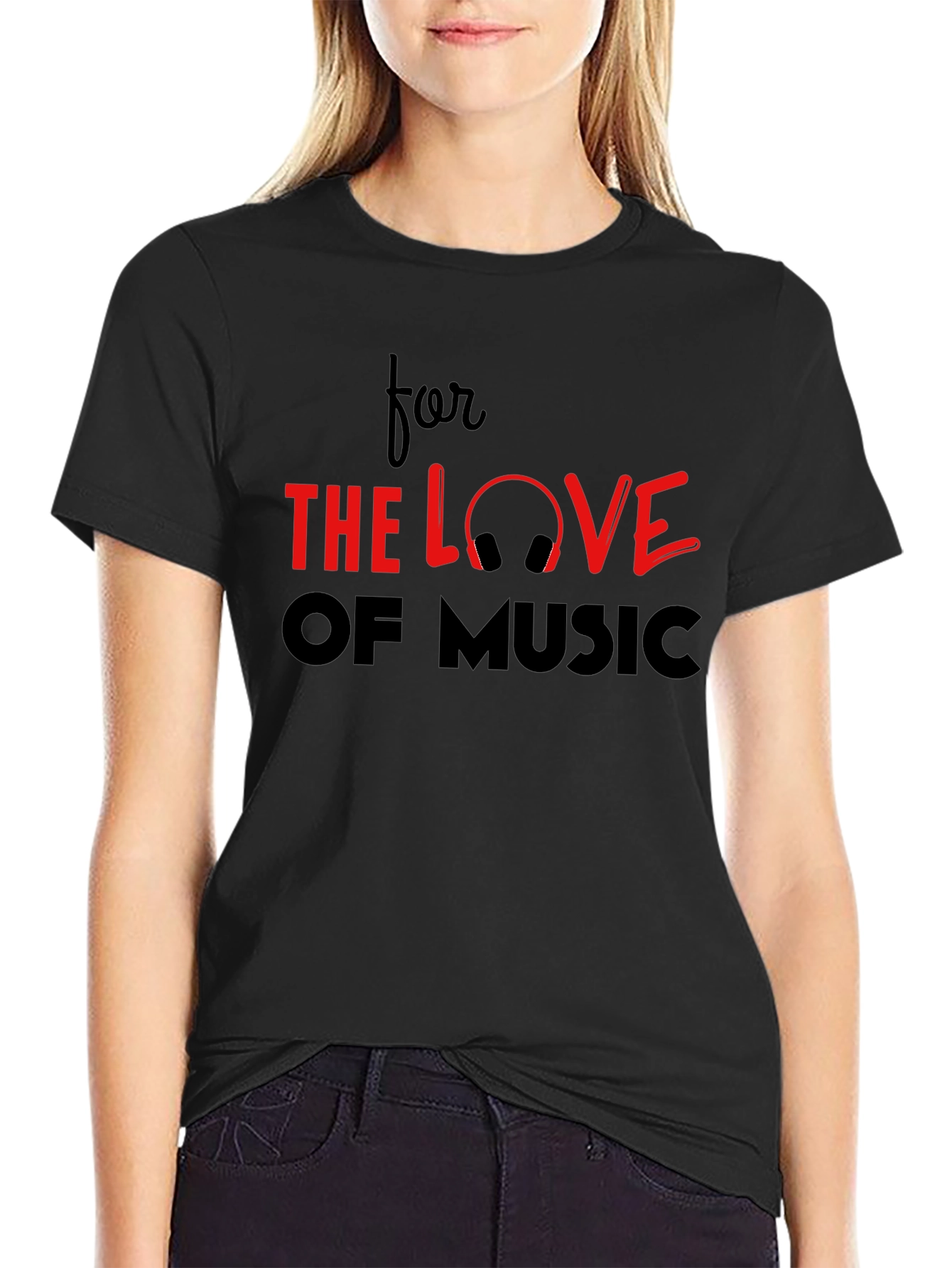 Camiseta Negra For the Love of Music
