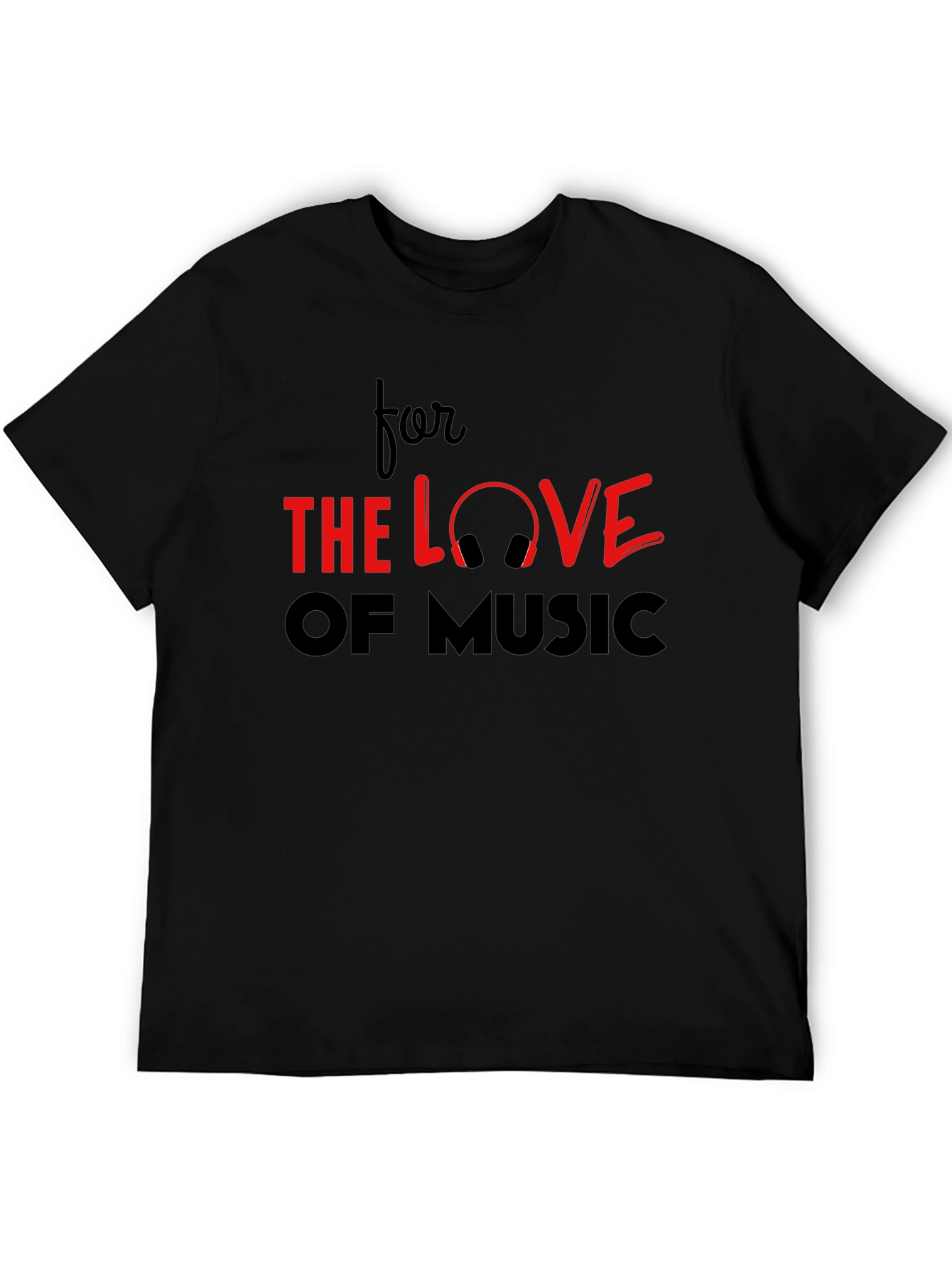 Camiseta Negra For the Love of Music