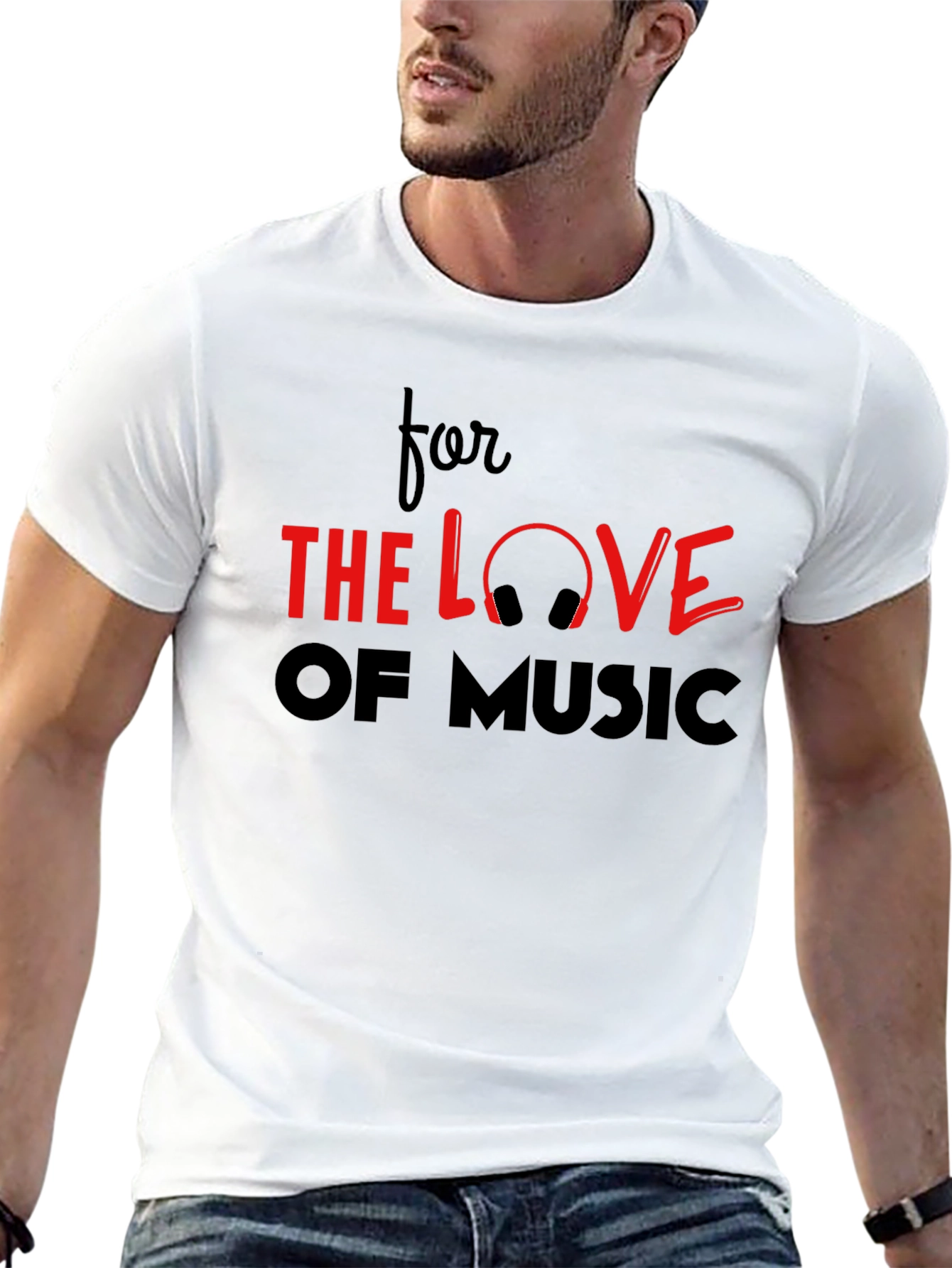 Camiseta Negra For the Love of Music