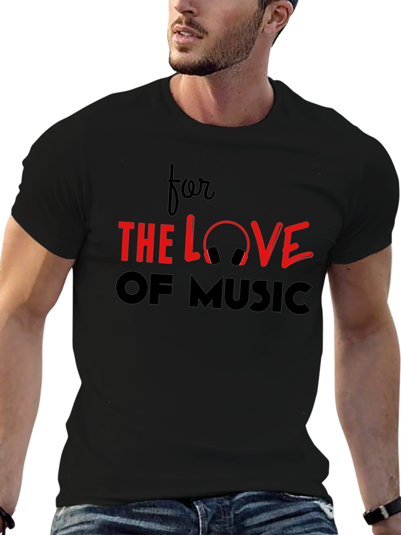 Camiseta Negra For the Love of Music