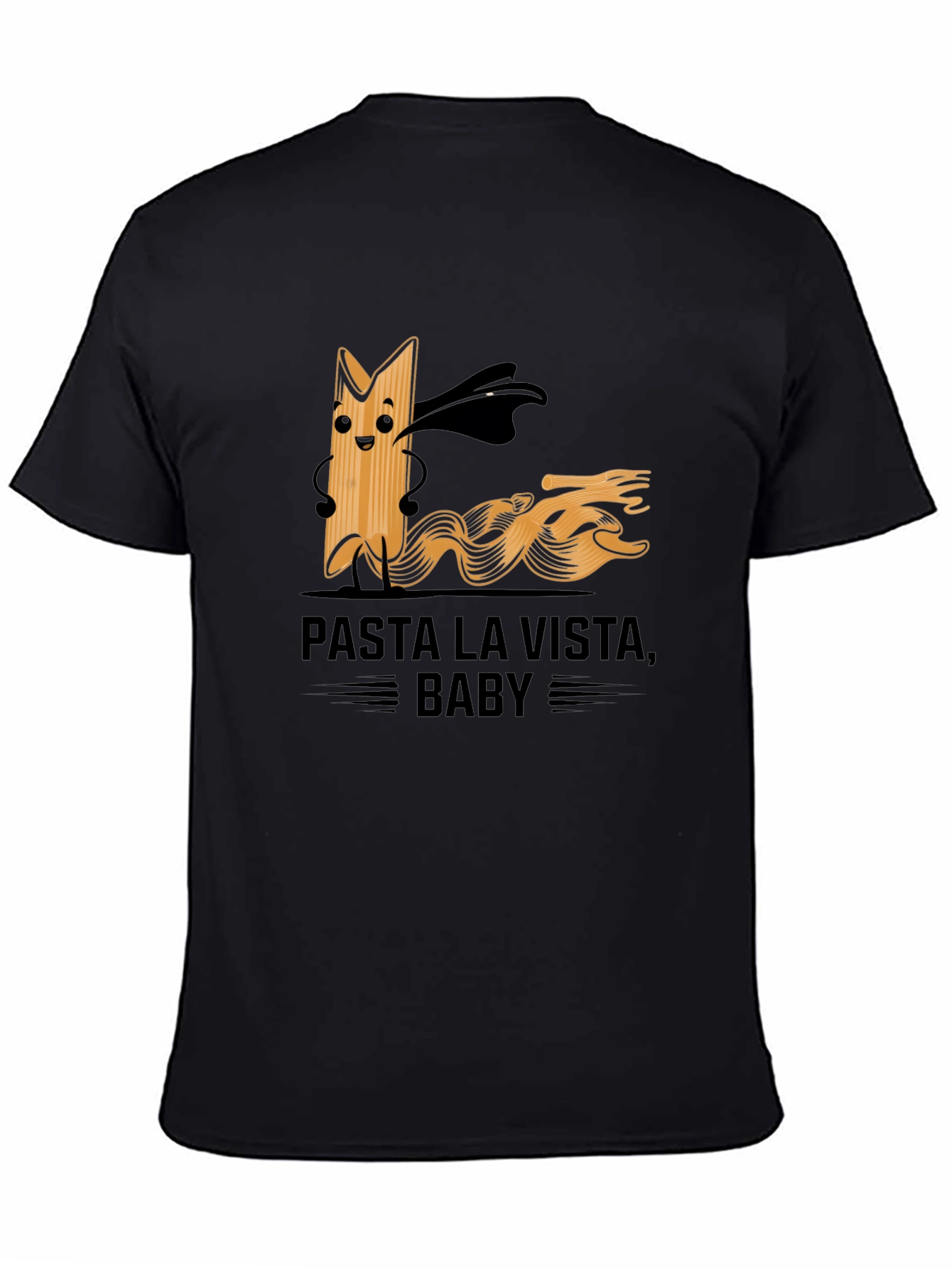 Camiseta Negra Pasta La Vista Baby