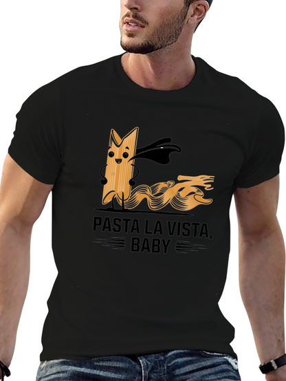 Camiseta Negra Pasta La Vista Baby
