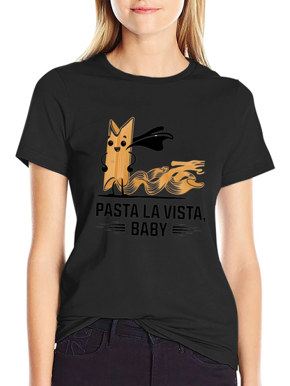 Camiseta Negra Pasta La Vista Baby