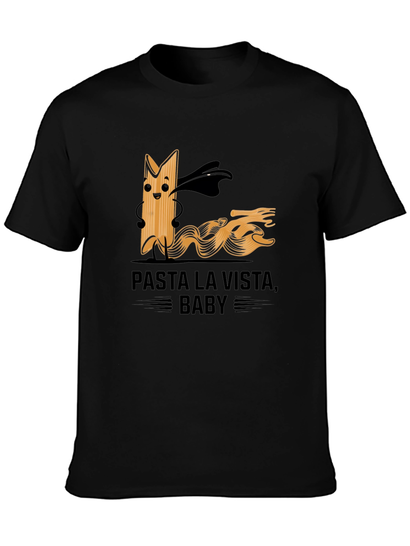 Camiseta Negra Pasta La Vista Baby