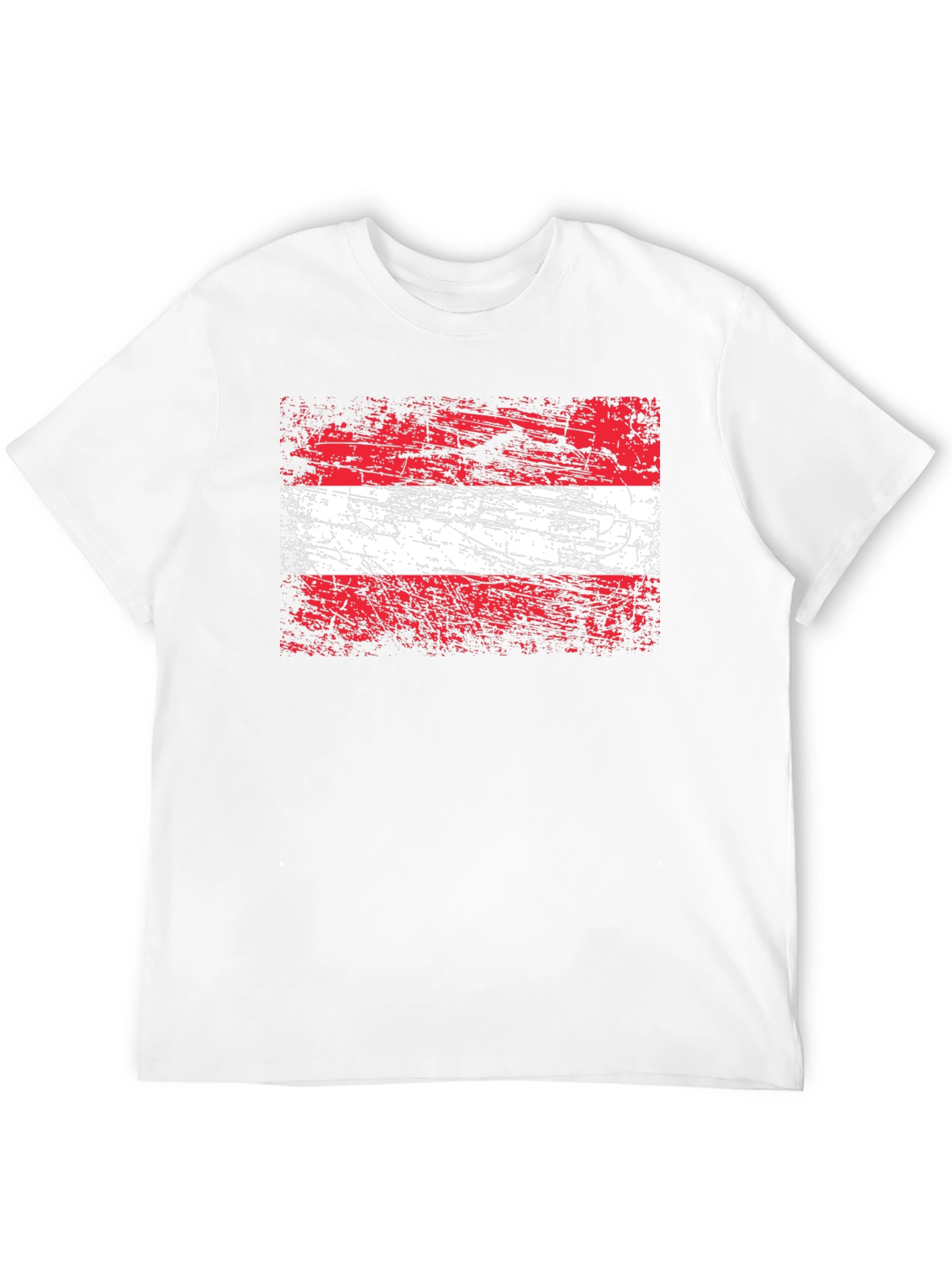 Camiseta Austria Bandera Grunge - Diseño Único