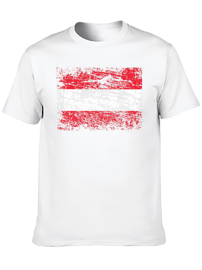 Camiseta Austria Bandera Grunge - Diseño Único