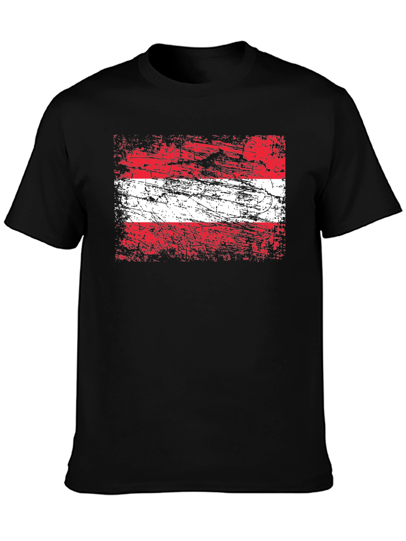 Camiseta Austria Bandera Grunge - Diseño Único