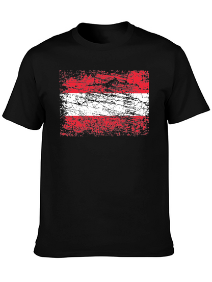 Camiseta Austria Bandera Grunge - Diseño Único