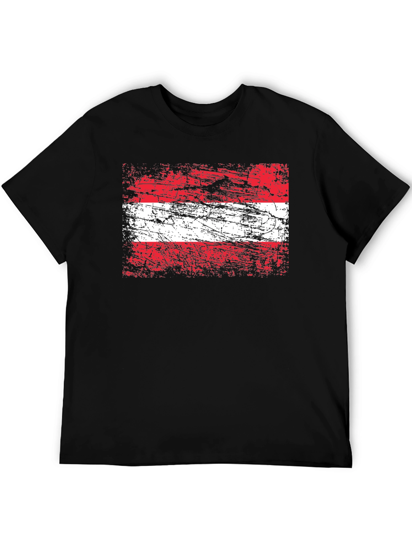 Camiseta Austria Bandera Grunge - Diseño Único