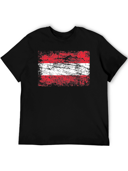 Camiseta Austria Bandera Grunge - Diseño Único