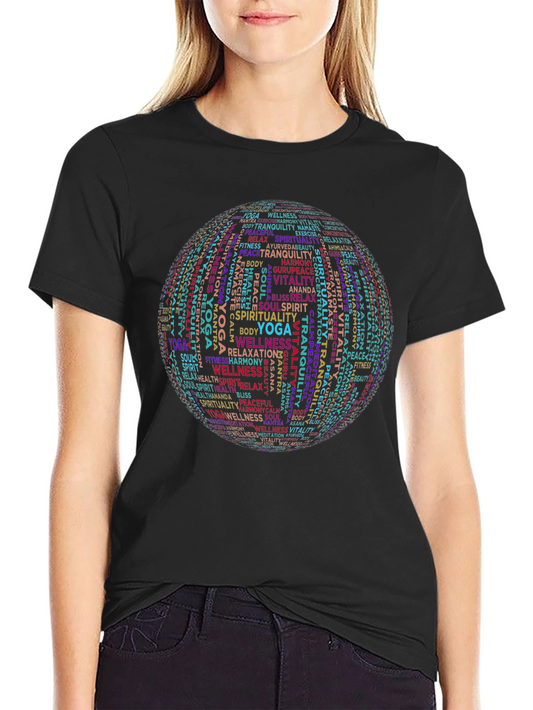 Camiseta Negra Yoga Bienestar Espiritual