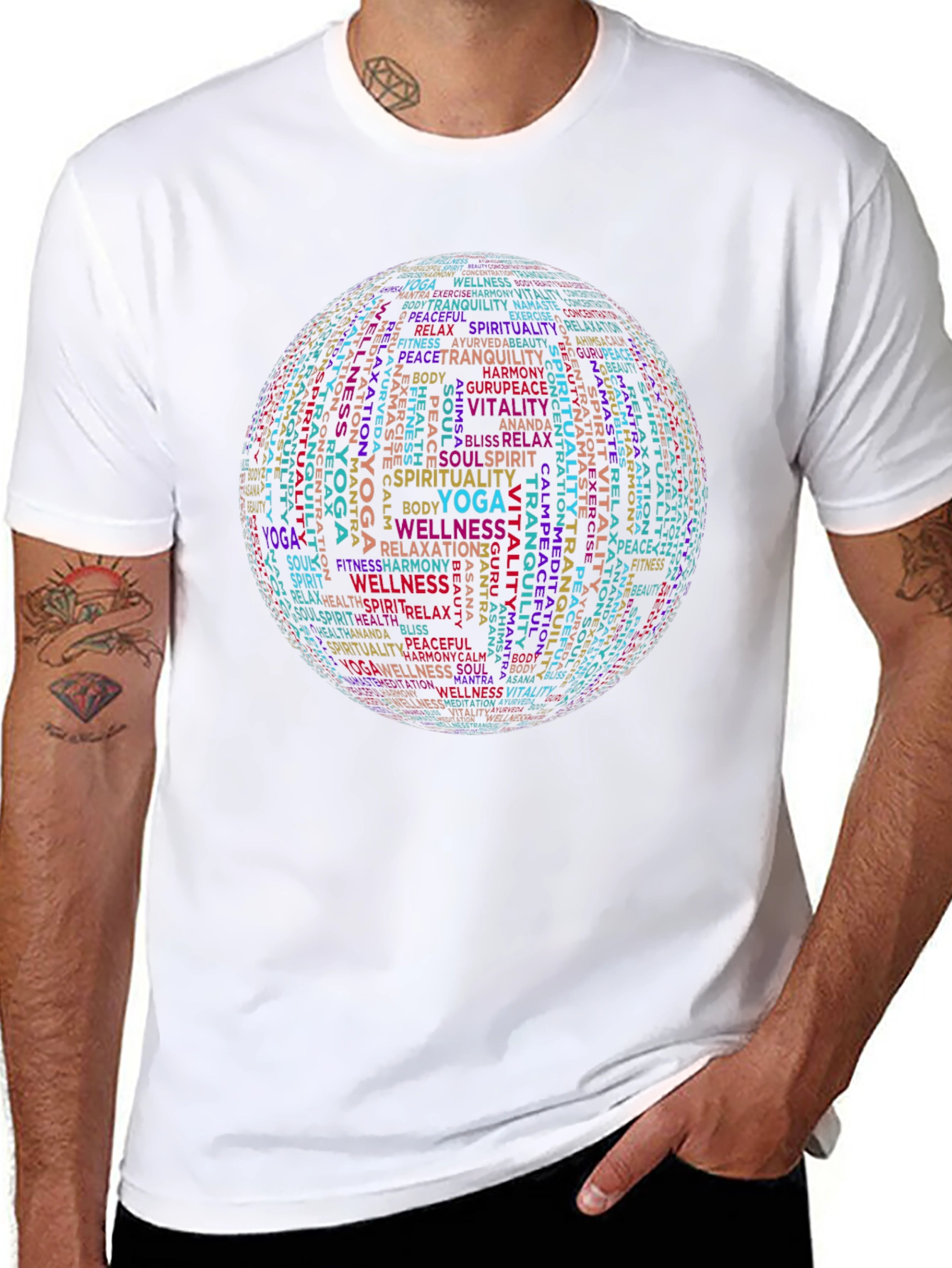 Camiseta Negra Yoga Bienestar Espiritual