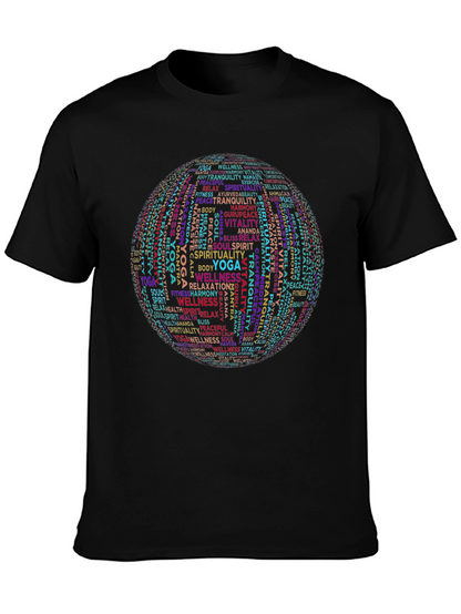 Camiseta Negra Yoga Bienestar Espiritual