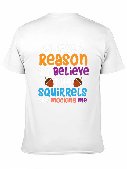 Camiseta Negra con Diseño de Ardillas Burlescas