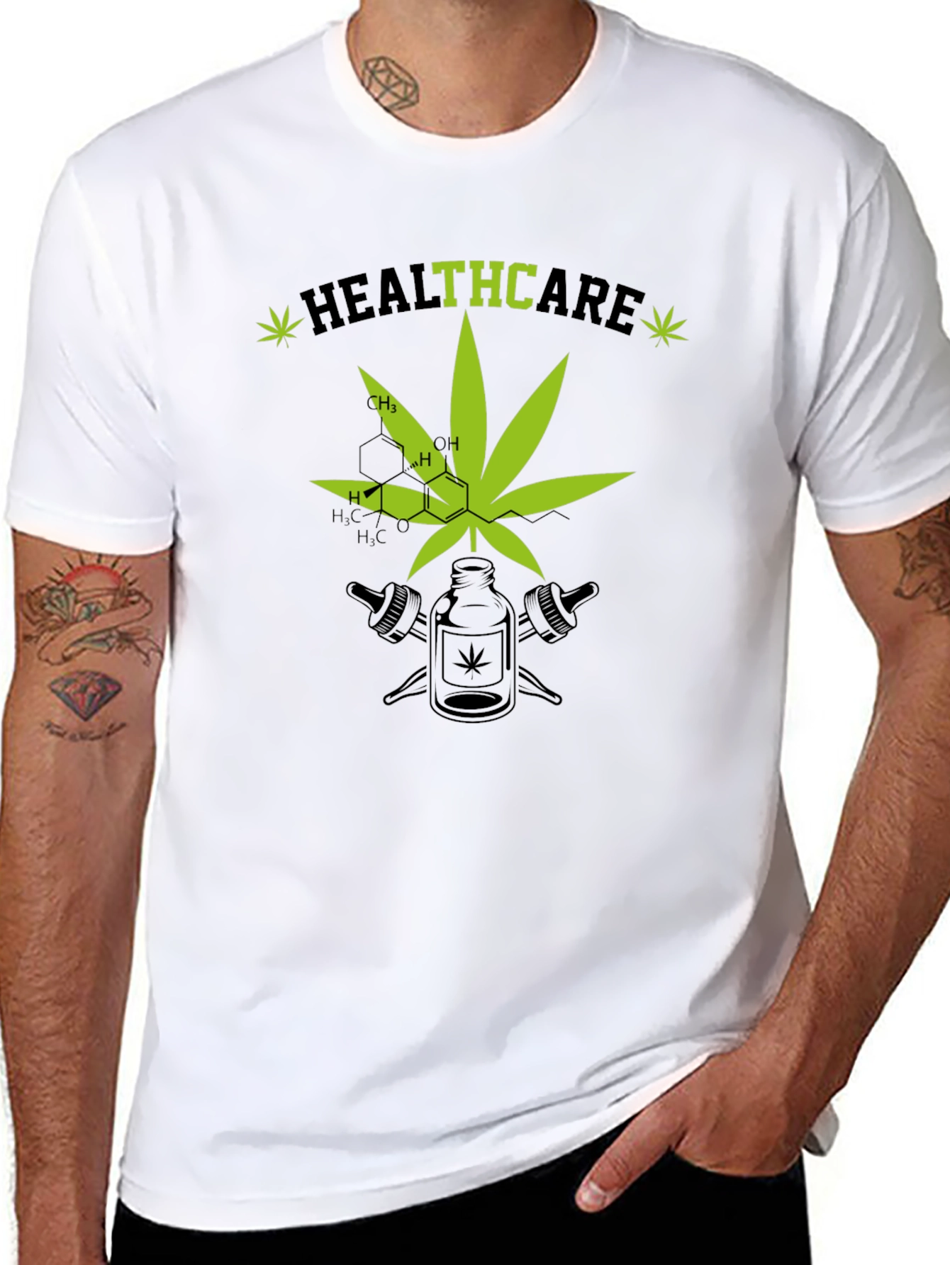 Camiseta Healthcare Cannábica