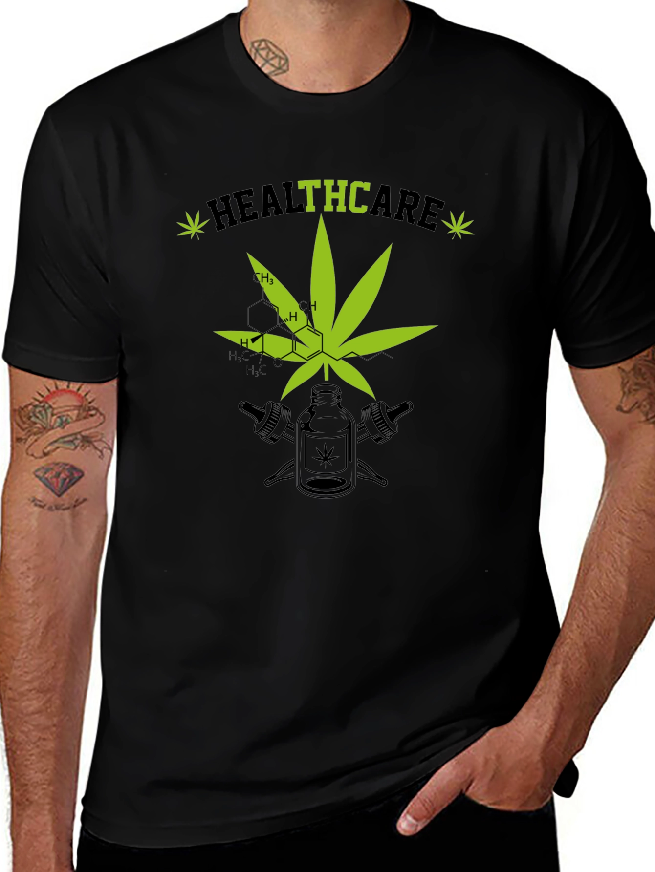 Camiseta Healthcare Cannábica