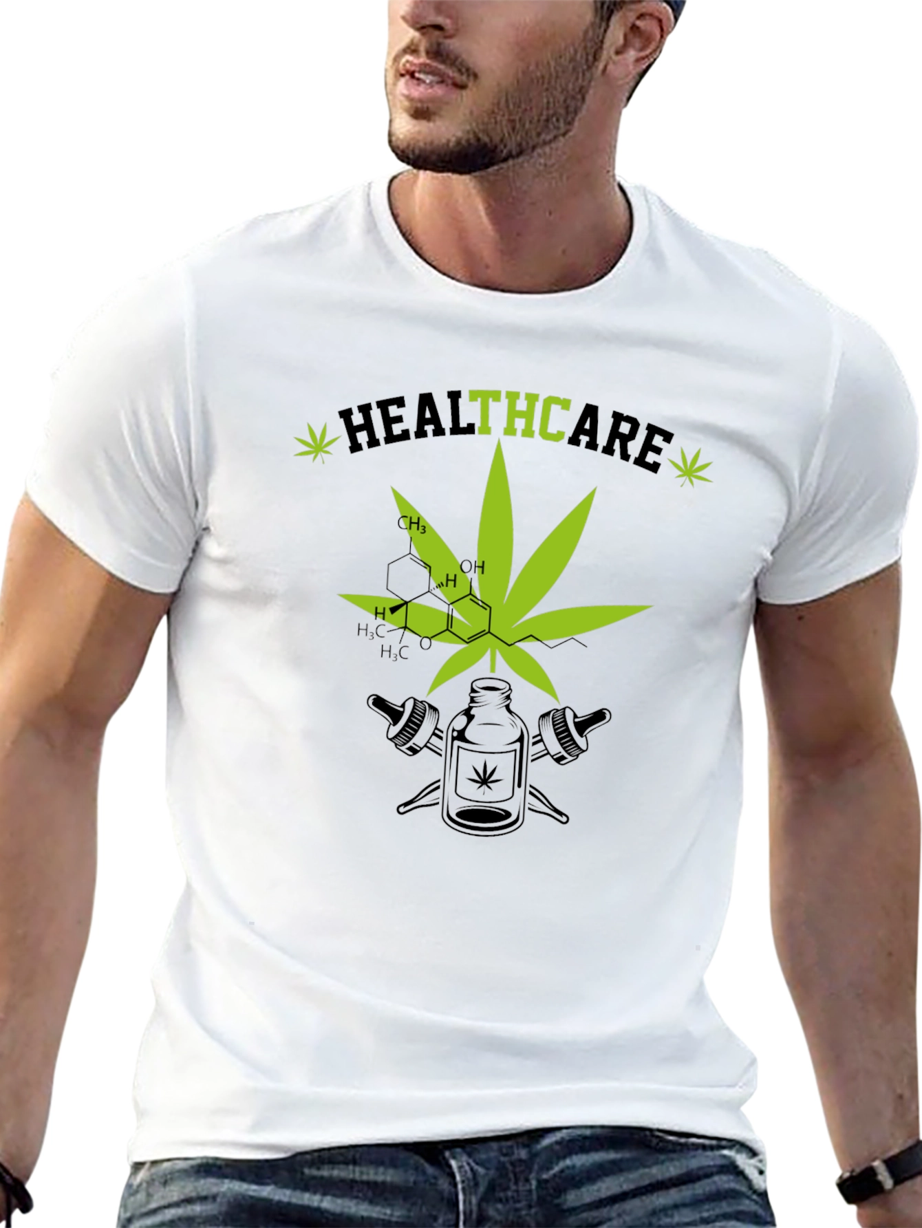 Camiseta Healthcare Cannábica