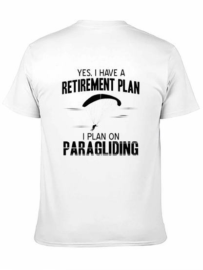 Camiseta Negra con Diseño Plan de Retiro Parapente