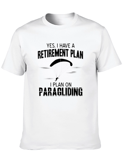 Camiseta Negra con Diseño Plan de Retiro Parapente