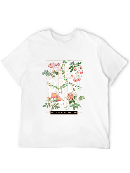 Camiseta Negra Floral Extraordinaria Mamá