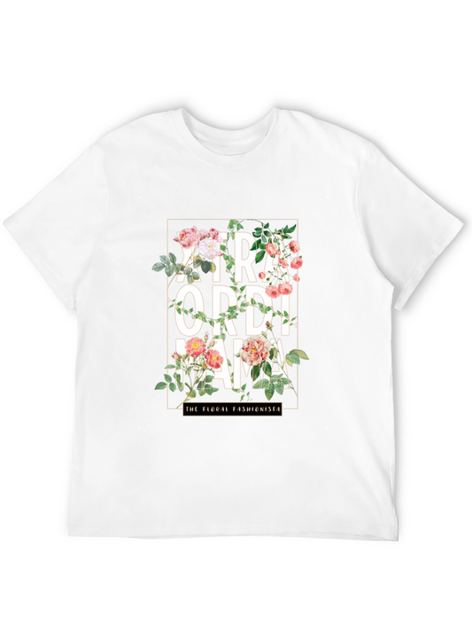 Camiseta Negra Floral Extraordinaria Mamá