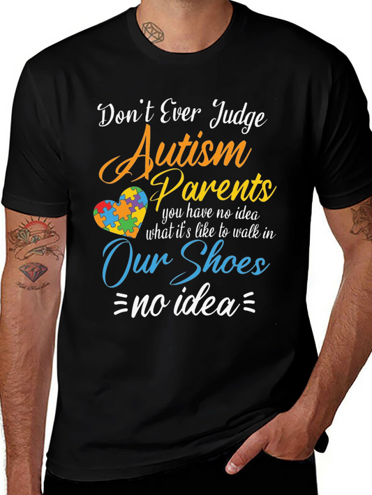 Camiseta Concientización Autismo Padres - No Juzgues
