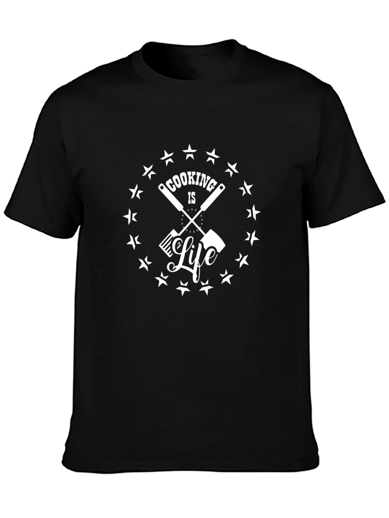 Camiseta Negra Cooking is Life