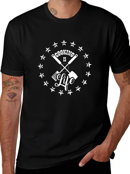 Camiseta Negra Cooking is Life